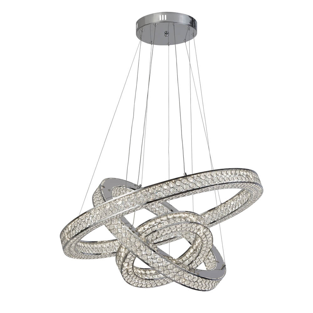 Searchlight Hanglamp Bands Kristal - 23132-3CC