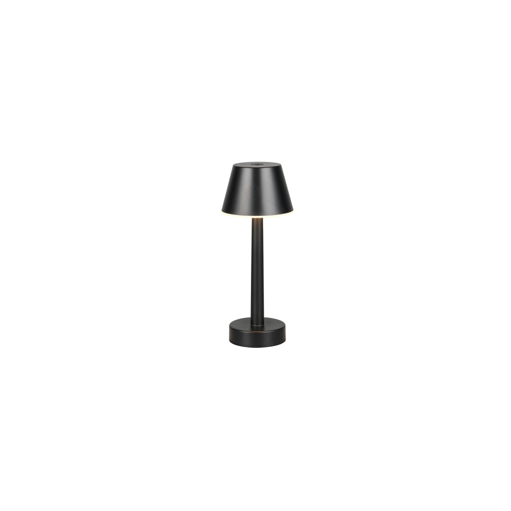 Trio Oplaadbare tafellamp Vidal zwart - R54991132