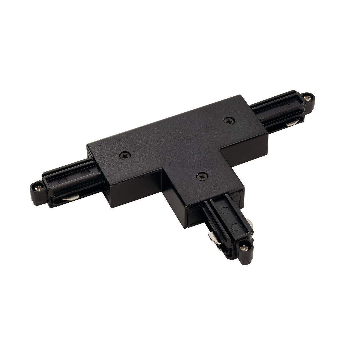 SLV 1-fase T-Connector 1 aarde links zwart - 143070
