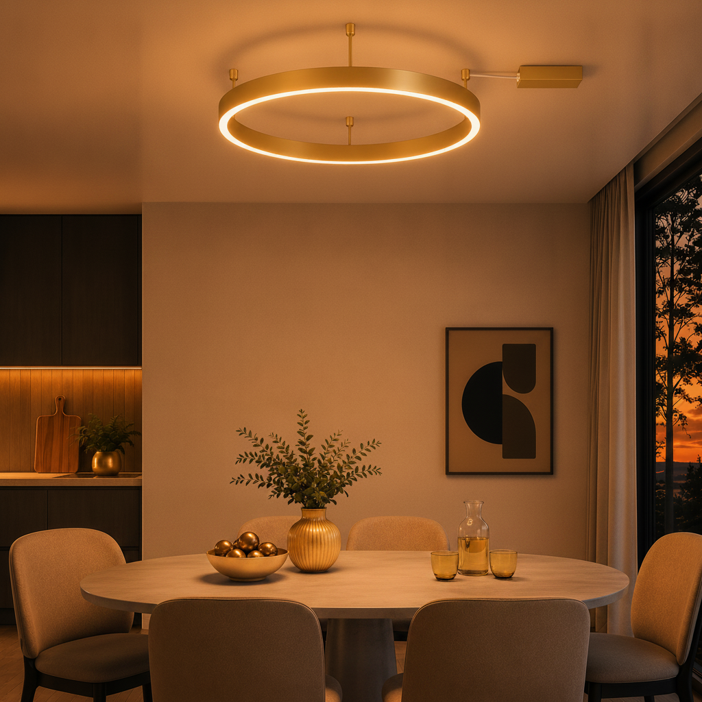 Lyora Plafondlamp Motif goud Ø 100cm - 110228
