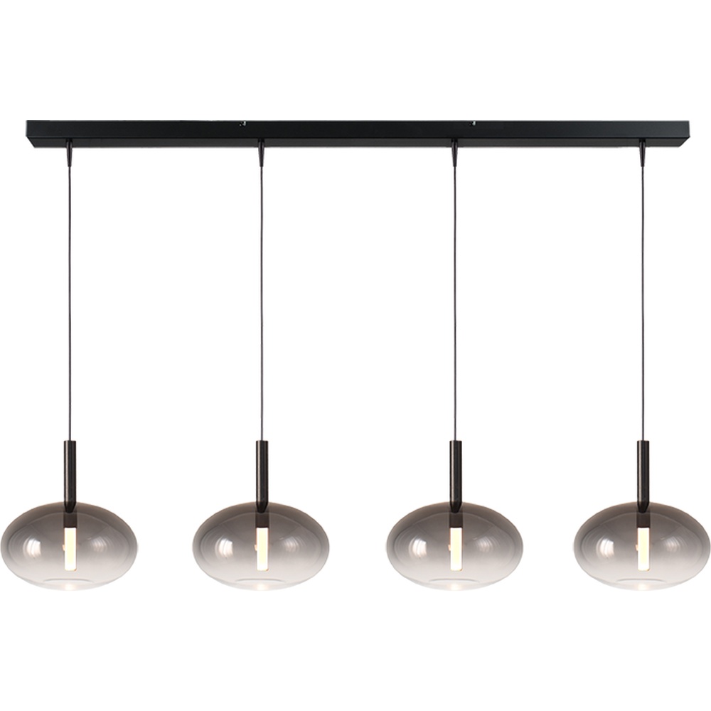 Masterlight 4L hanglamp Ø24cm Lido Onion met smoke-fading glas - 2861-05-05-130-4-3