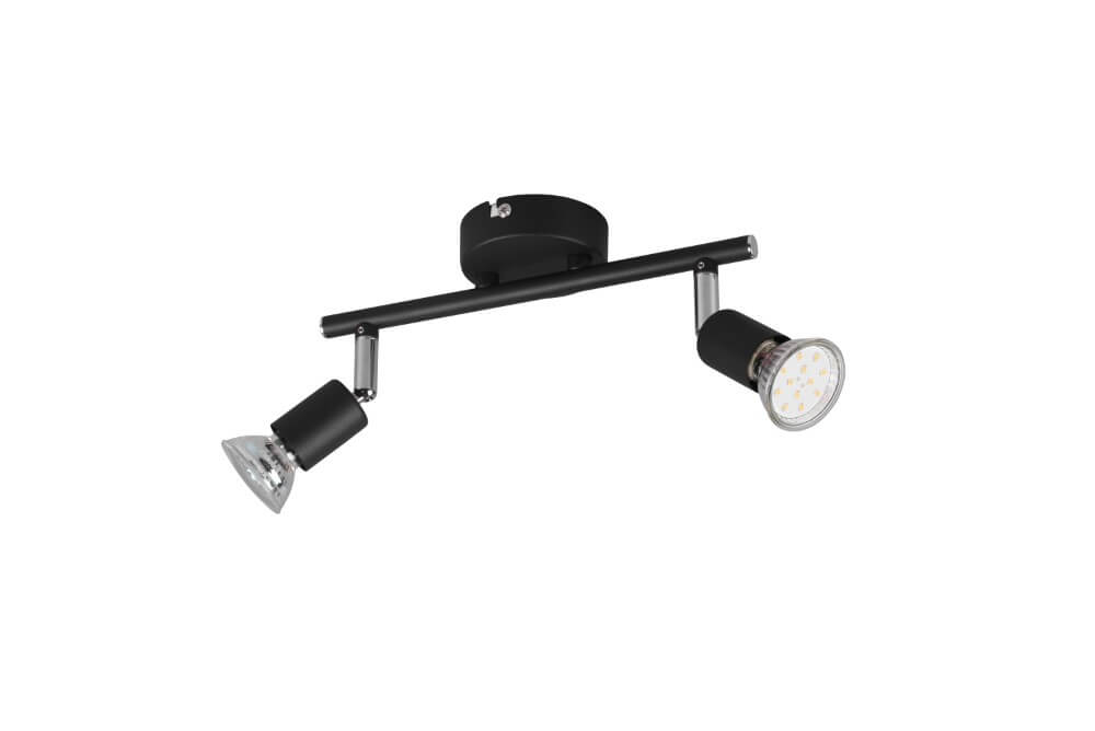 Trio SpotParis 2-lichts zwart - R80912032
