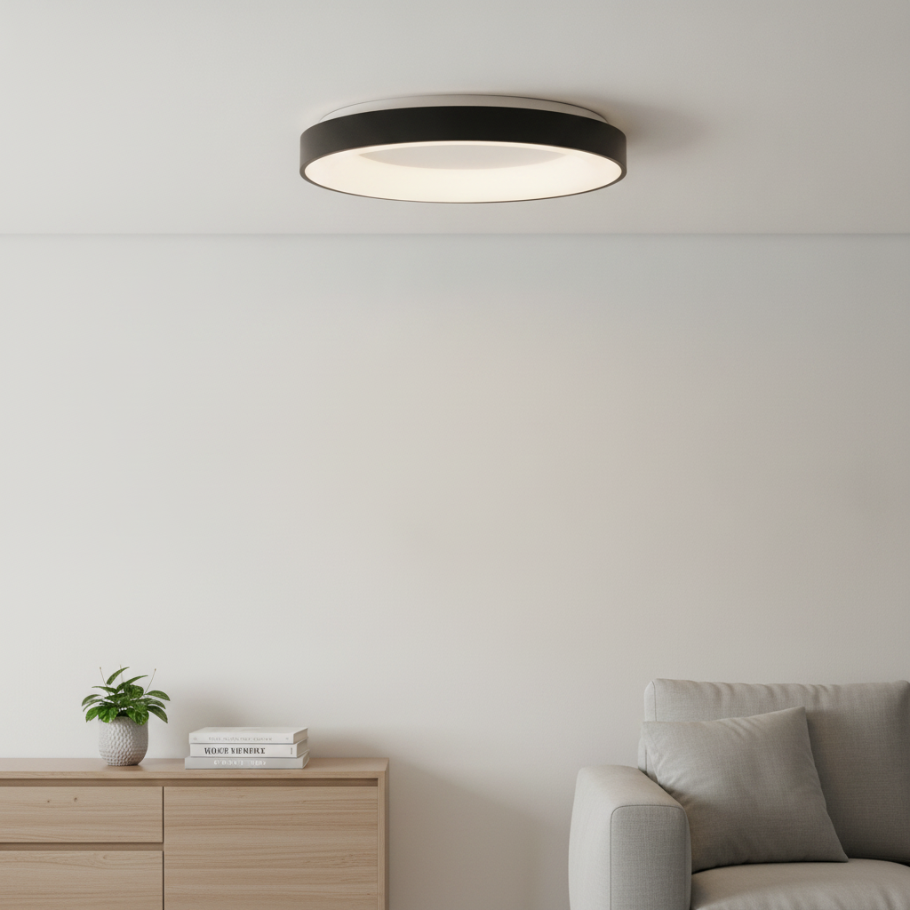 Lyora PlafondlampRando Thin zwart Ø 60cm - 110371