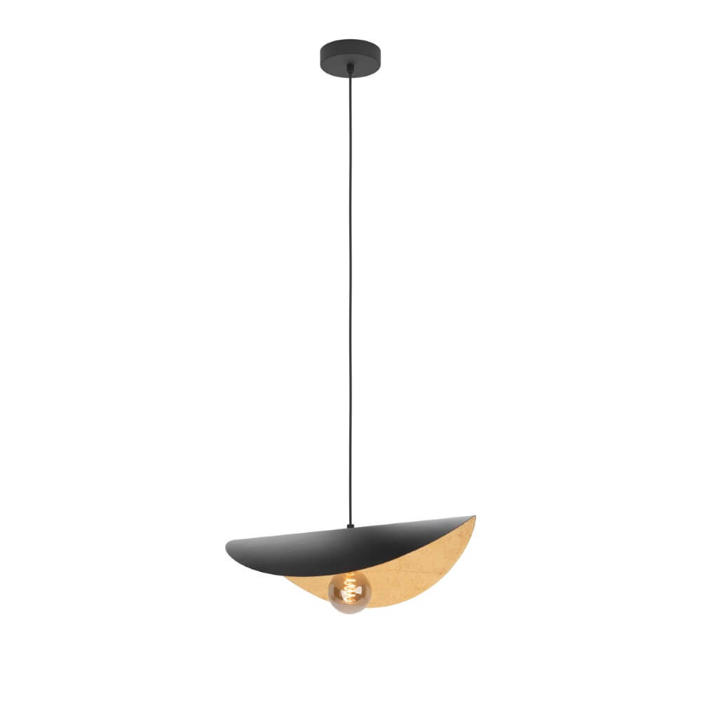 Stars of Light Zwarte hanglamp Saceda met goud Ø 41cm - 390392