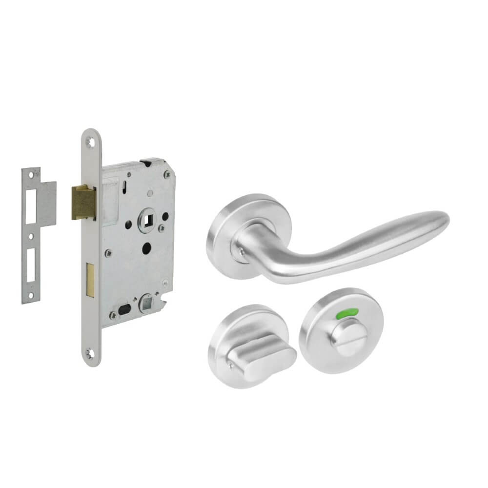 Intersteel Compleet deurklinksetJupiter RVS toilet - 0035.128199