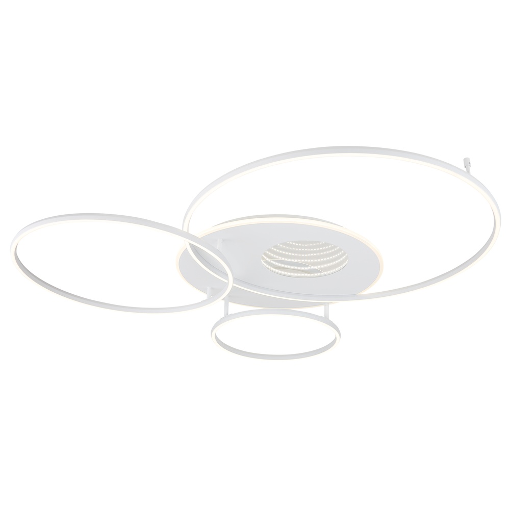 Globo Moderne plafondlamp Invertina wit 126cm - 48466-70W