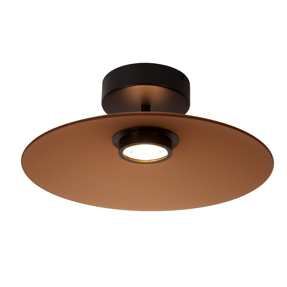 Premium by Lucide Strakke plafondlampMenga Ø 40cm amber glas - 25117/10/62