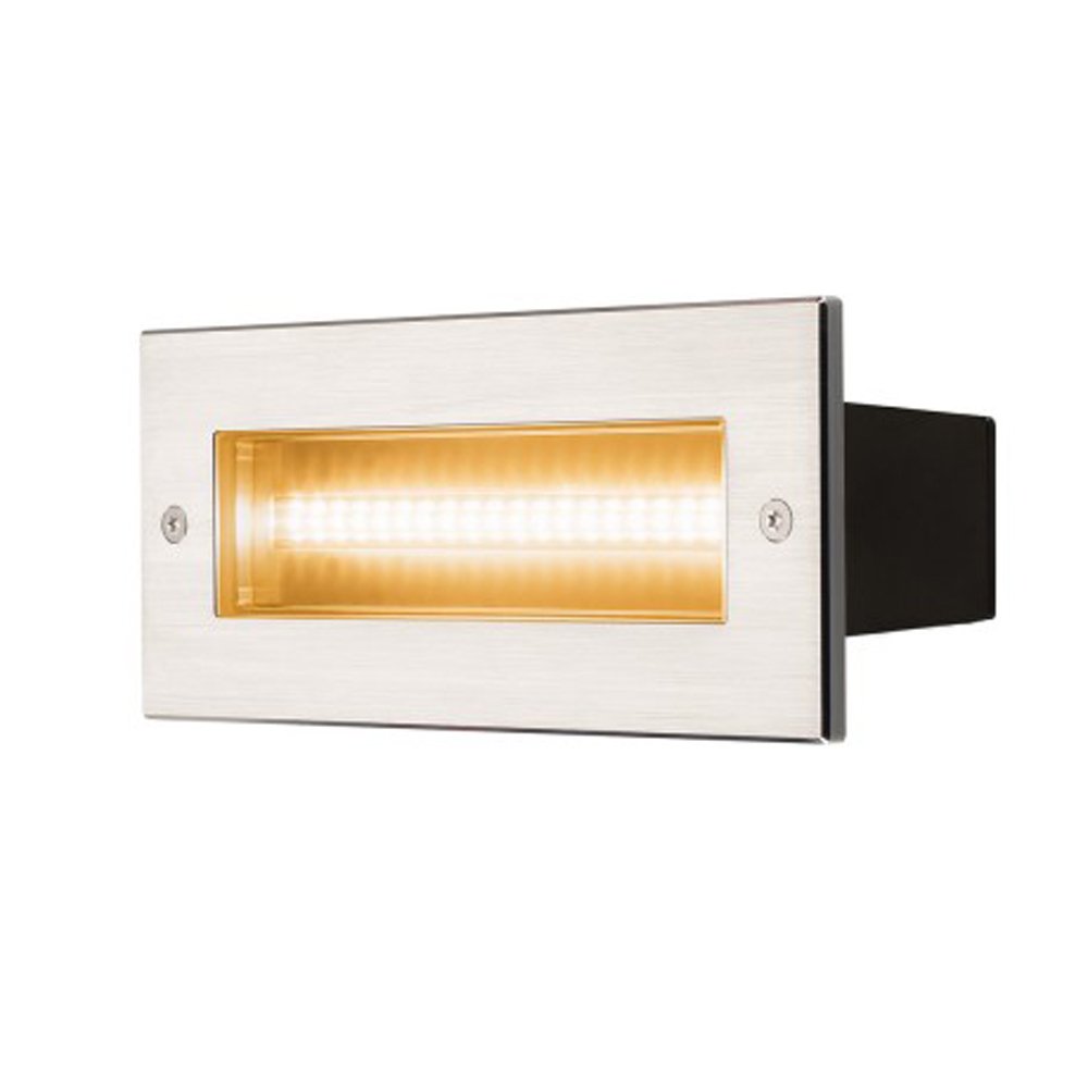 SLV Inbouw wandlamp Brick 950 lumen metaalgrijs - 233650