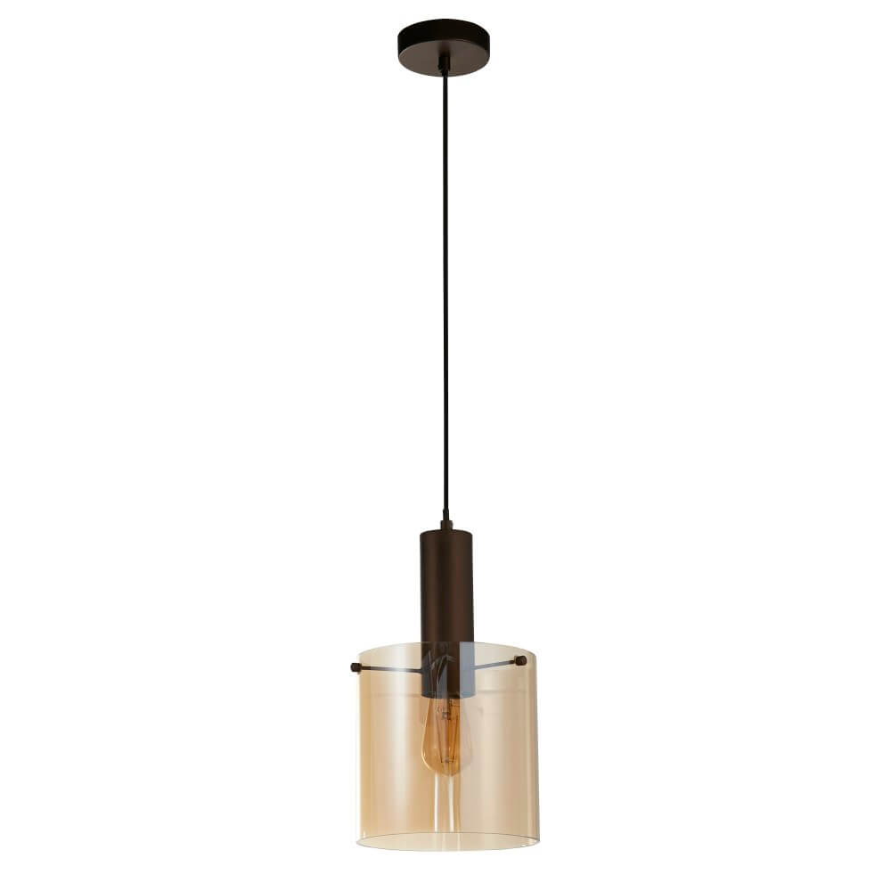 Searchlight Bruine hanglamp Sweden 1-lichts - 88910-1MO
