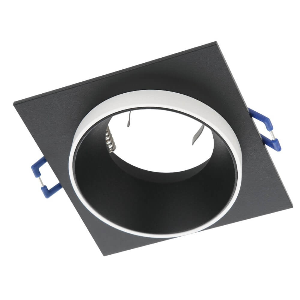 Eglo Zwarte inbouwspot Carosso met witte ring - 900452