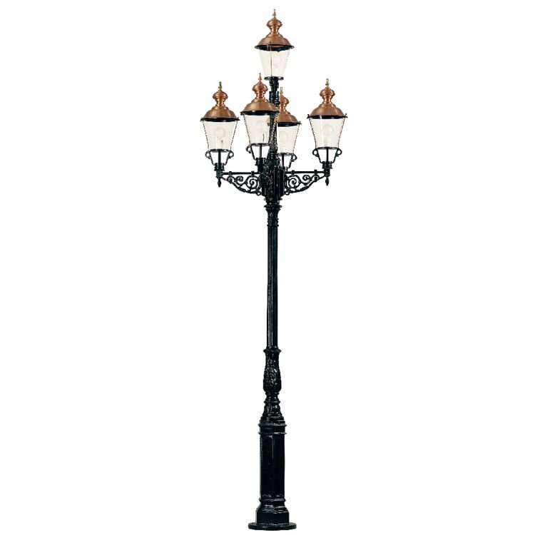 KS Verlichting Nostalgische lantaarnMonaco 5-lichts - groen - 402