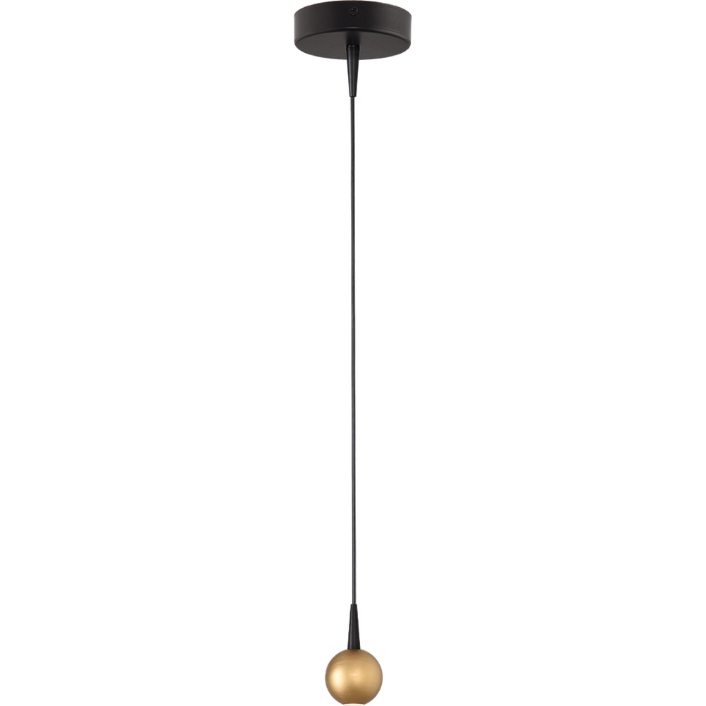 Masterlight HanglampTalana zwart met goud Ø 6cm - 2410-05-02