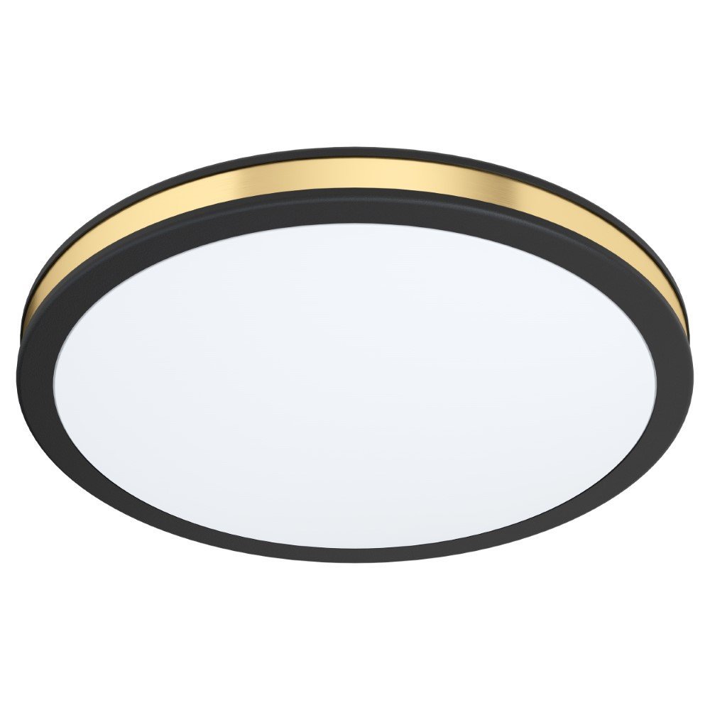 Eglo Zwart met gouden plafondlamp Pescaito Ø 28cm - 99406