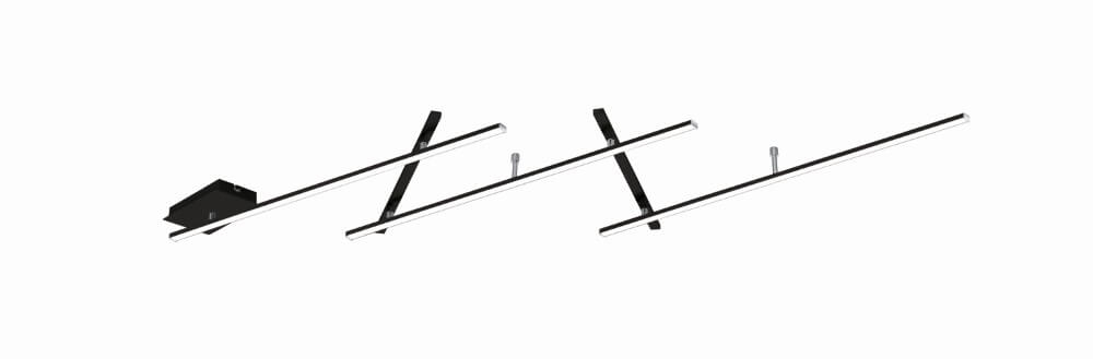 Trio PlafondlampIndira zwart - 674610532