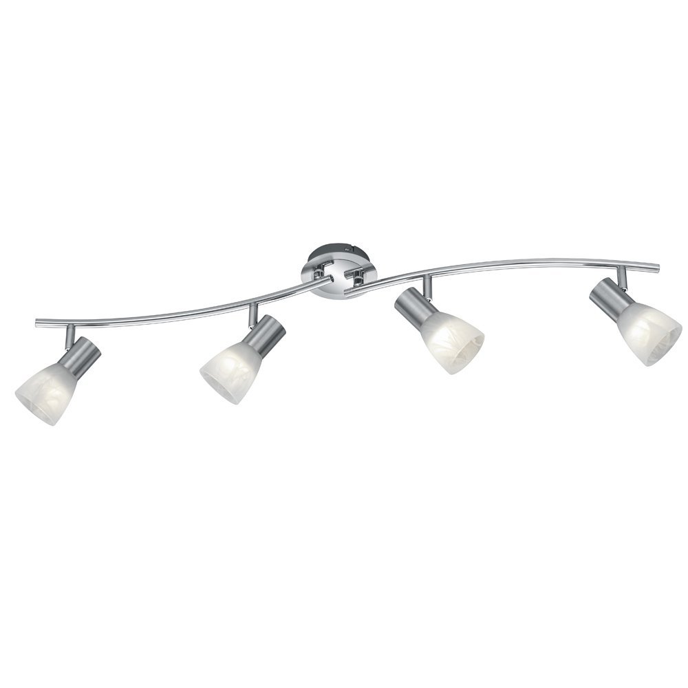 Trio Moderne plafondspotLevisto 4-lichts nikkel mat - 871010407