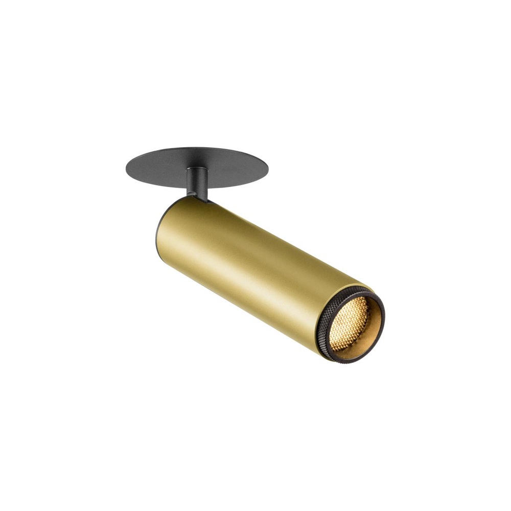 SLV InbouwspotGrip! M goud met zwart 3000K - 1009091