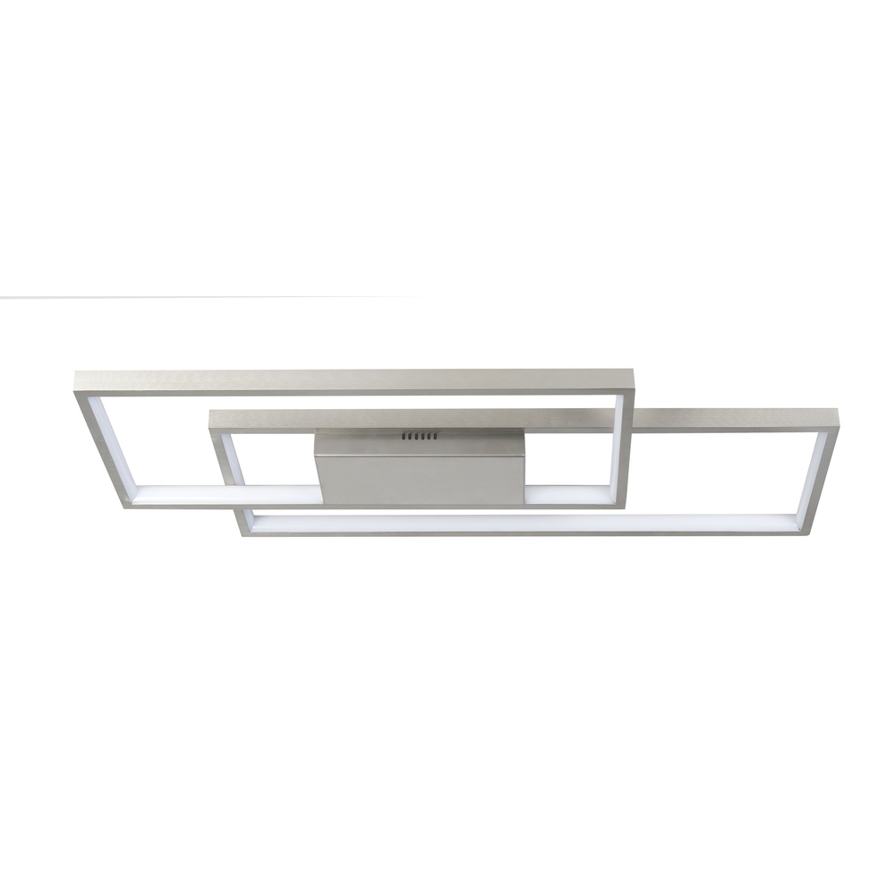Highlight Design plafondlamp Piazza nikkel 65 x 29cm - P6414.30