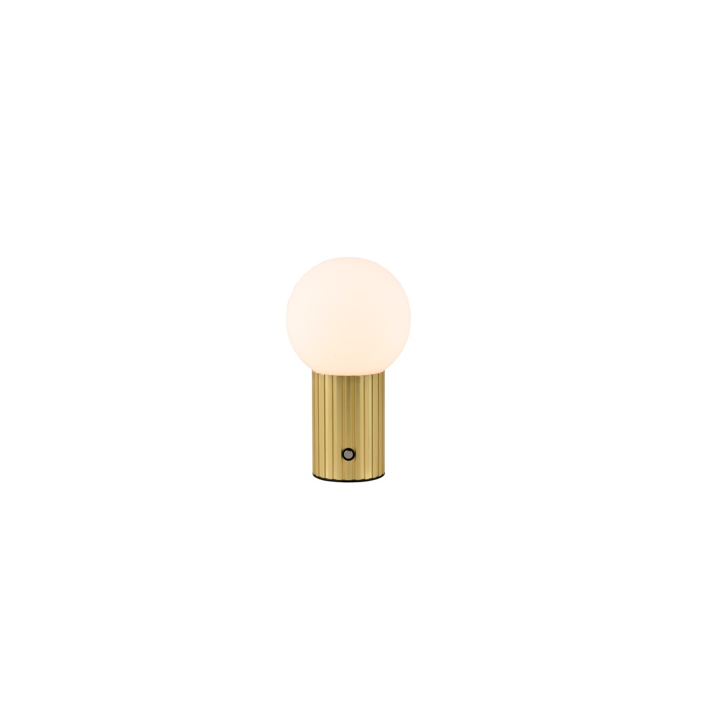 Trio Oplaadbare tafellampTauris goud met wit - 543510108