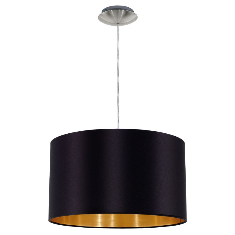Eglo Hanglamp Maserlo 38cm zwart met goud - 31599
