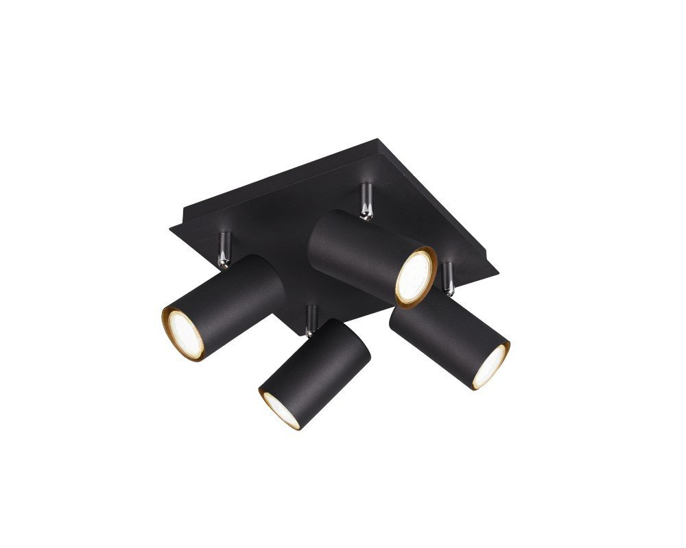 Trio SpotMarley 4-lichts mat zwart - 802430432