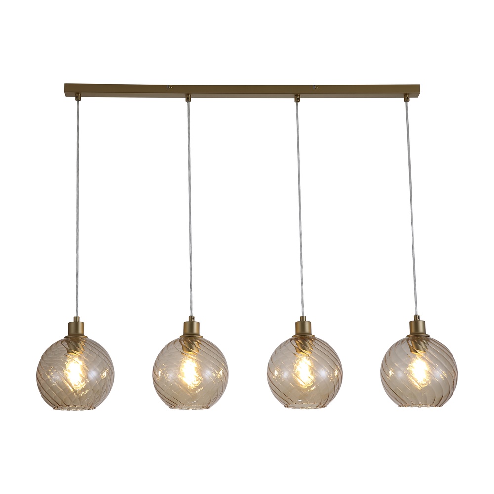 Searchlight HanglampRadiance 4-lichts goud - 44520-4CP