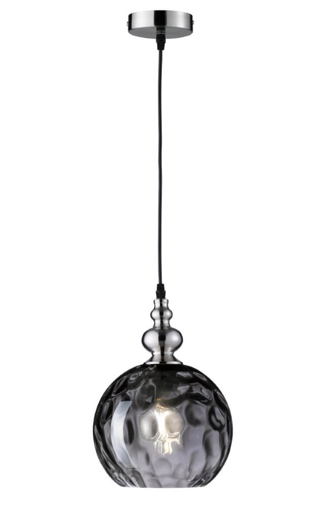 Fischer & Honsel Glazen hanglampUller met smoke glas - 69566