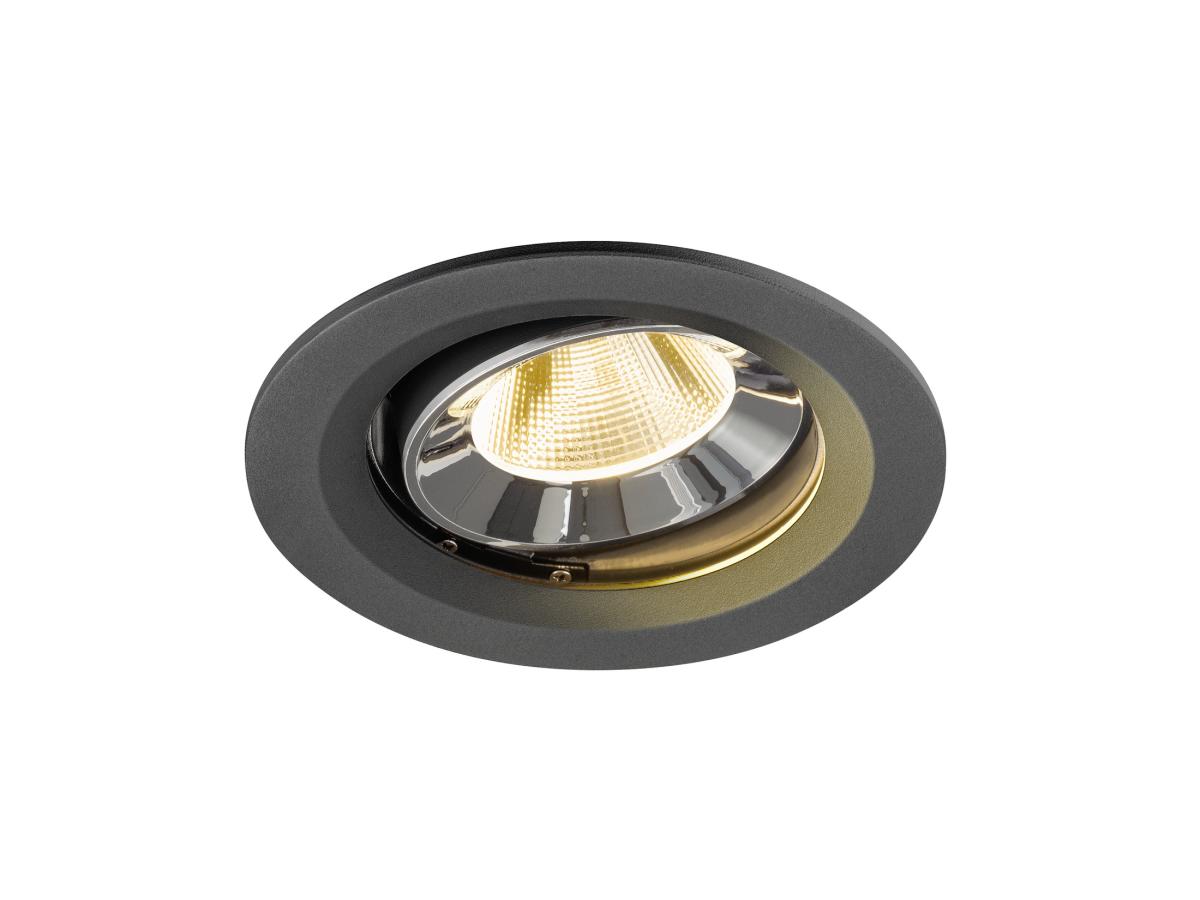 SLV InbouwspotNuminos Move M zwart/chroom 3000K - 20gr - 1009669
