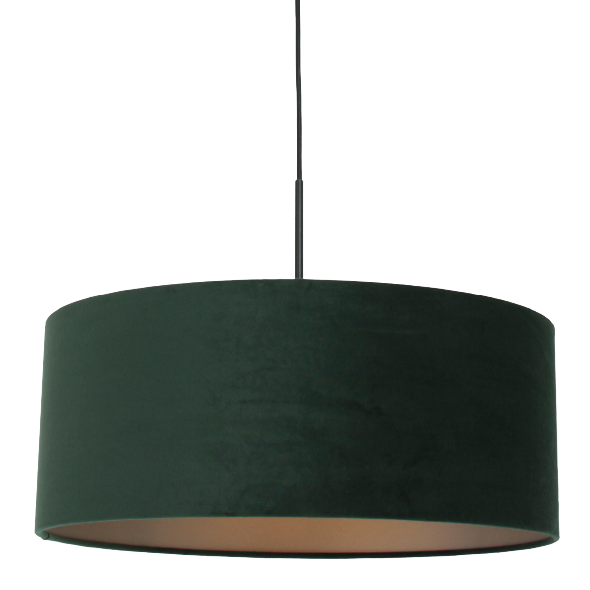 Steinhauer HanglampSparkled 50cm met groen velourse kap - 8156ZW