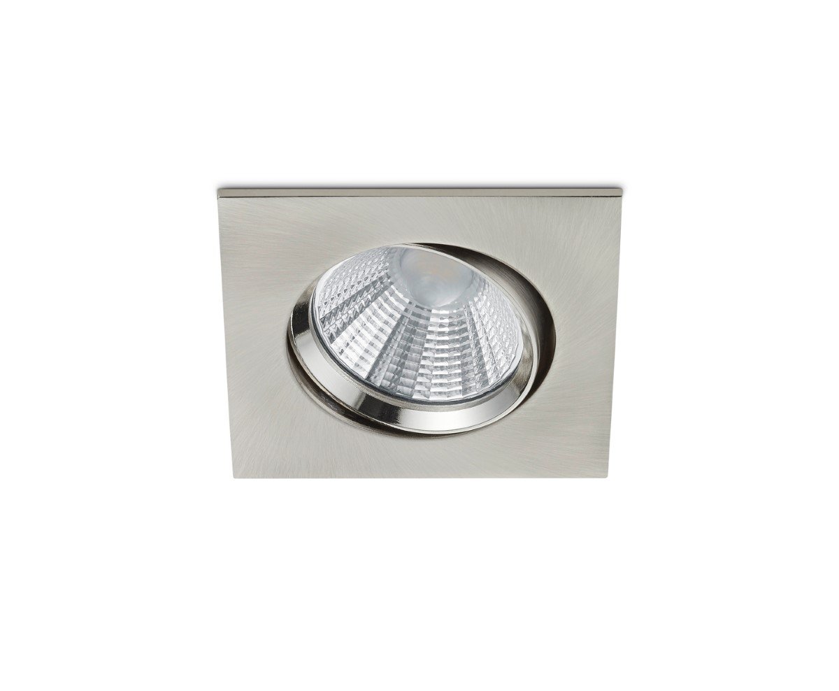 Trio Led inbouwspotPamir Square 5,5w - 3000K - 8,5cm metaalgrijs - 650410107