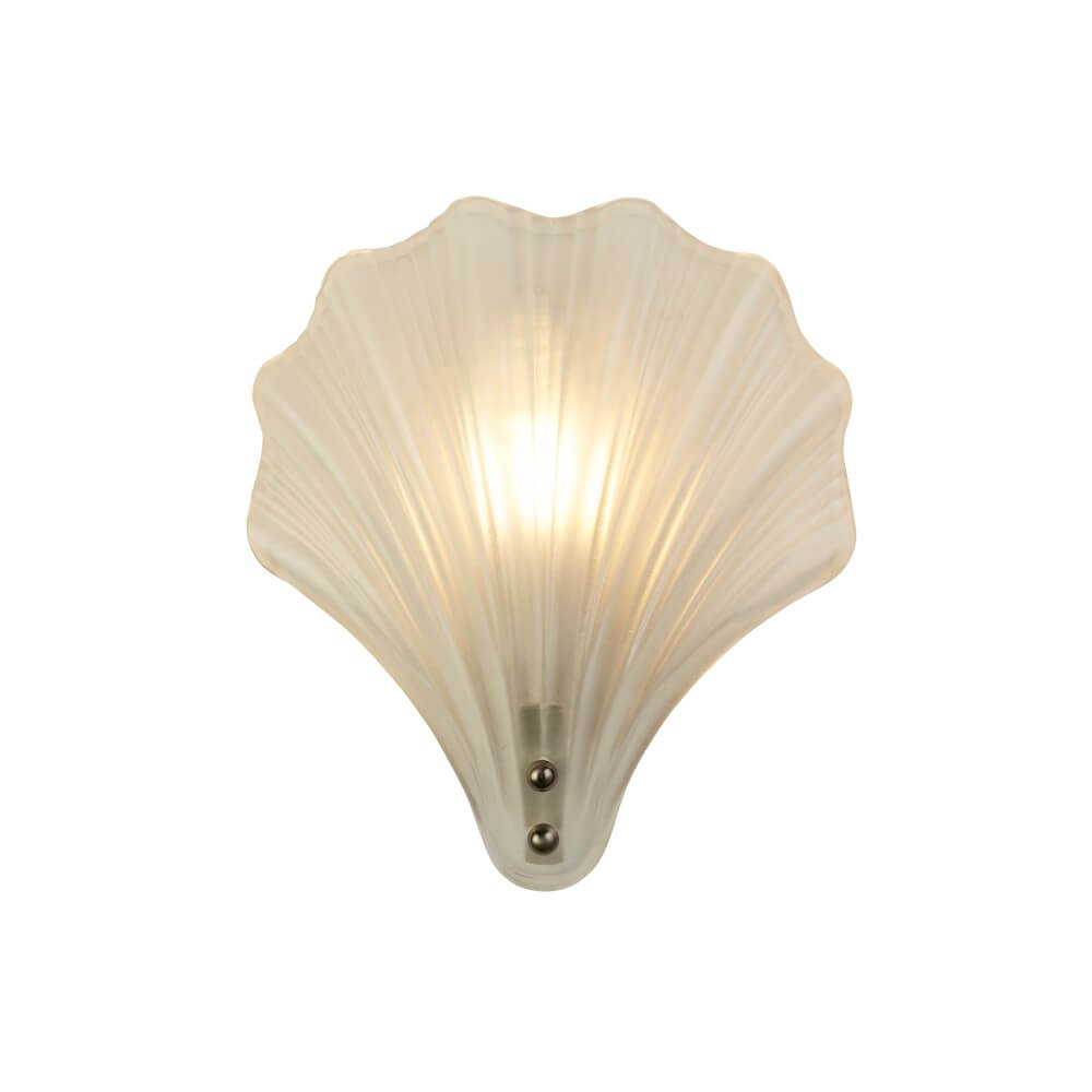 Searchlight WandlampShell met wit glas - 28980SS