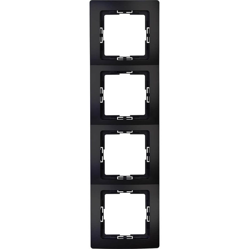 Lyora Afdekraam Paris 4-voudig zwart - 3087.5006.5