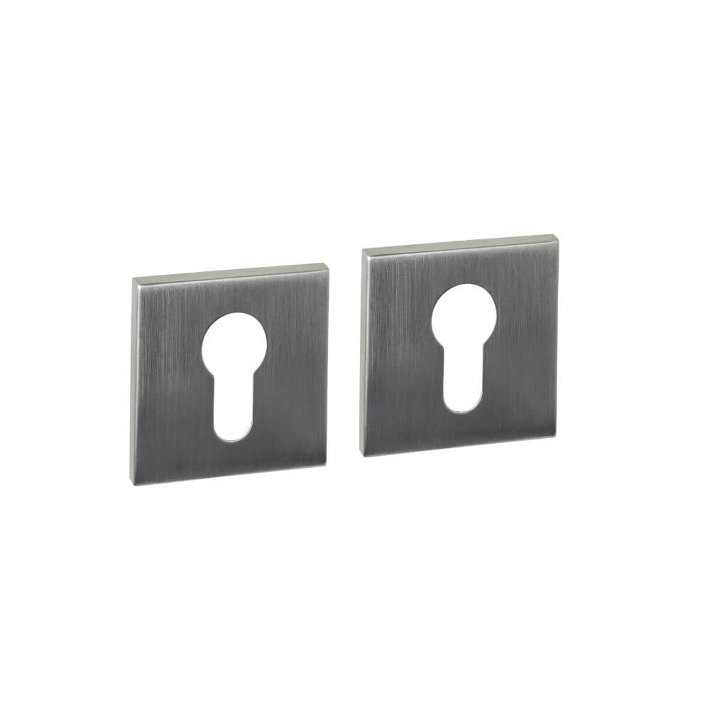 Intersteel Set van 2 cilinderrozettenTira vierkant RVS 53x53mm - 1335.103087