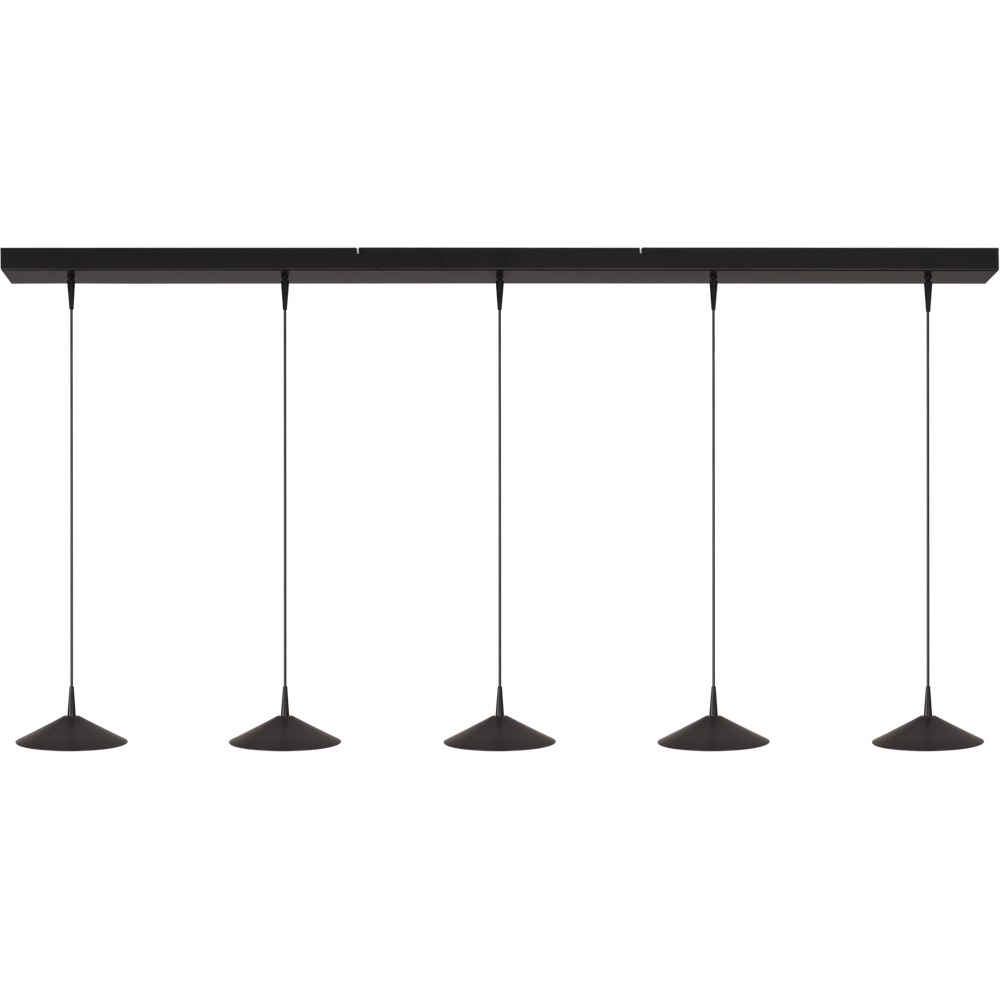 Masterlight 5-lichts hanglamp Ceppo zwart Ø 18cm - 2151-05-81-160-5-18