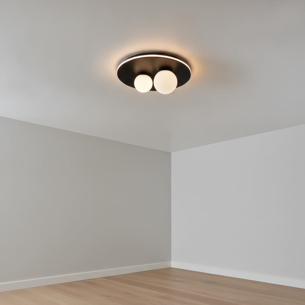 Lyora Design plafondlampVelna zwart Ø 40cm - 9061430