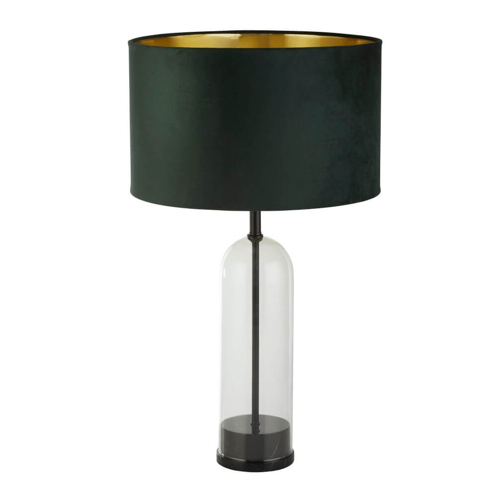 Searchlight Unieke tafellampOxford met groene kap - EU81711GR