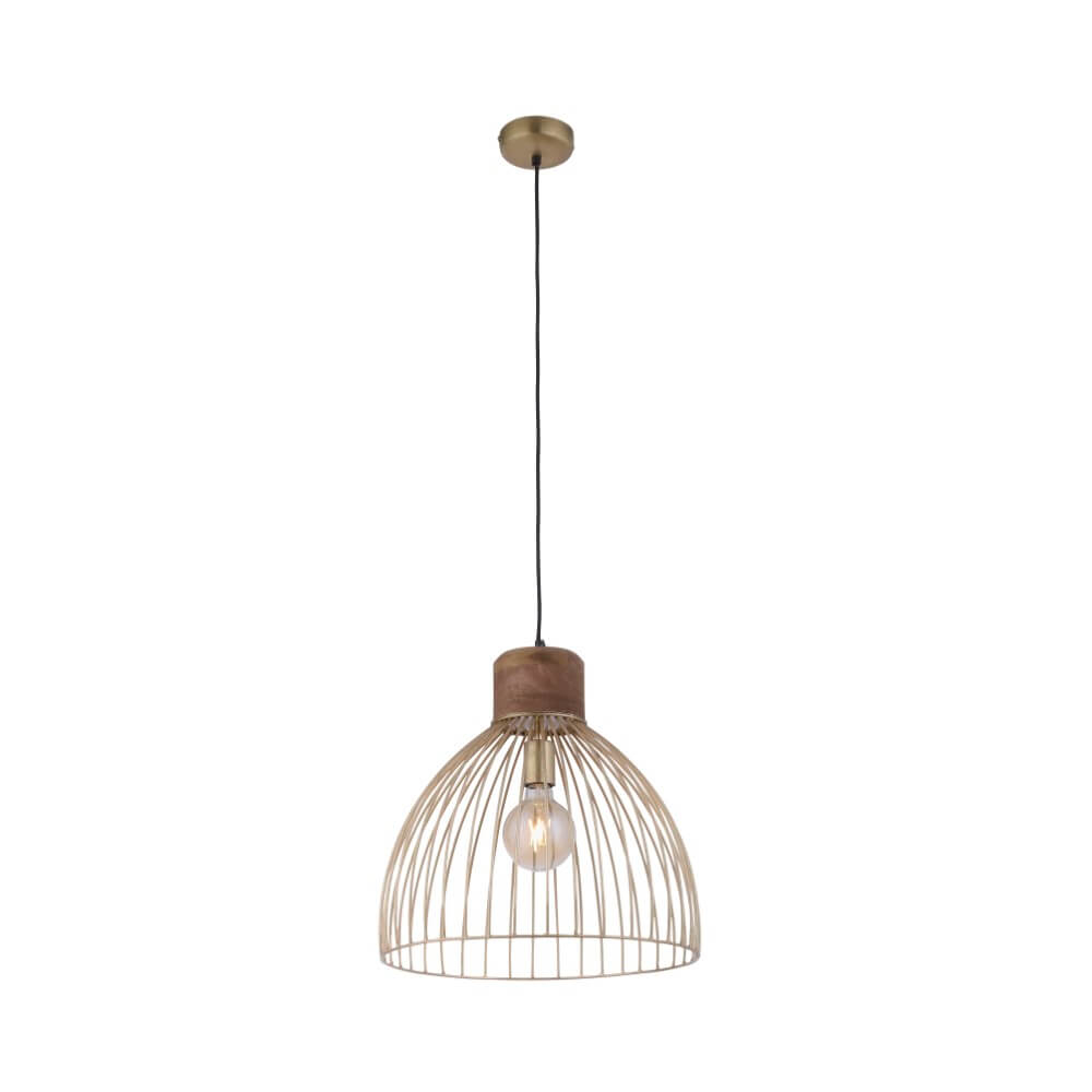 Just Light HanglampAlami bruin messing - 11489-60