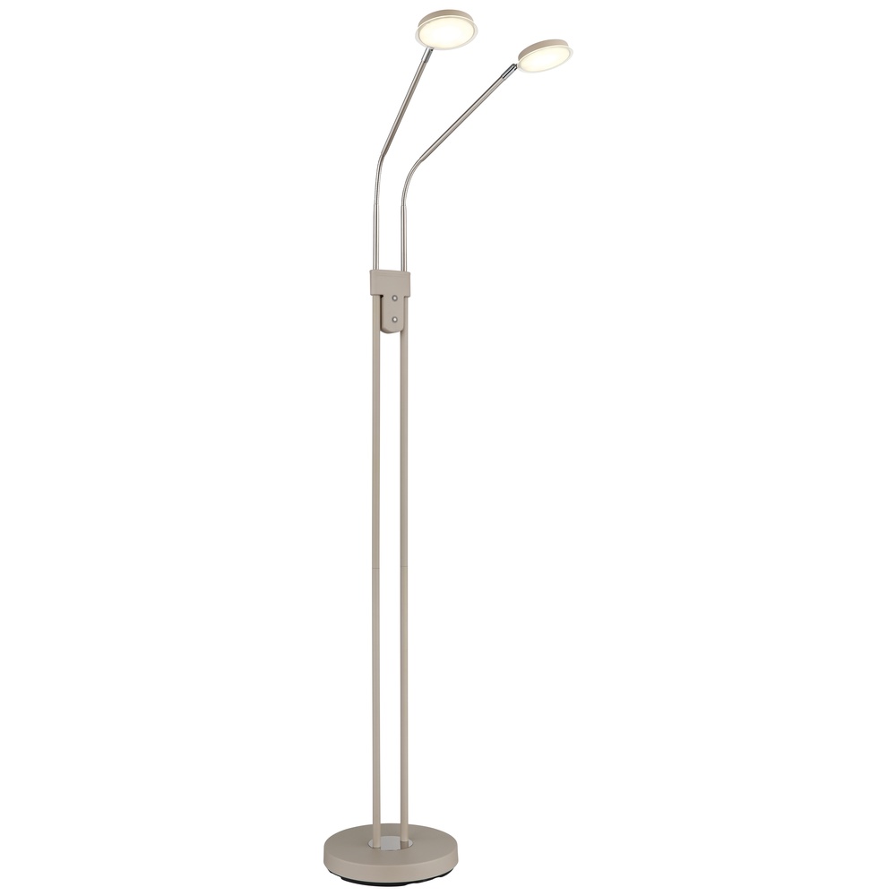 Globo 2-lichts leeslampSilvio zand bruin - 58504-2SSA afbeelding