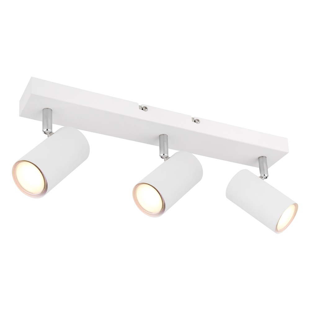 Globo Plafondlamp 3-lichts Robby wit - 57911-3W