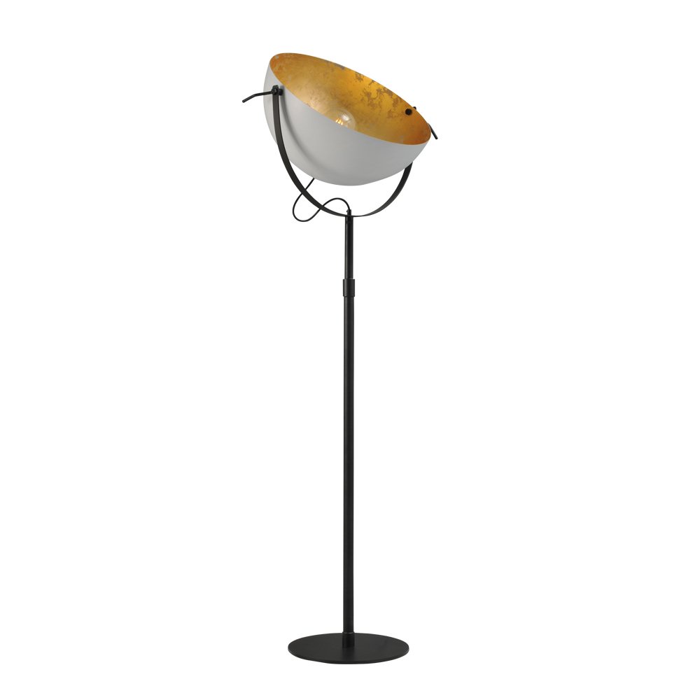 Masterlight Vloerlamp Industria 180 wit met goud - 1105-06-08