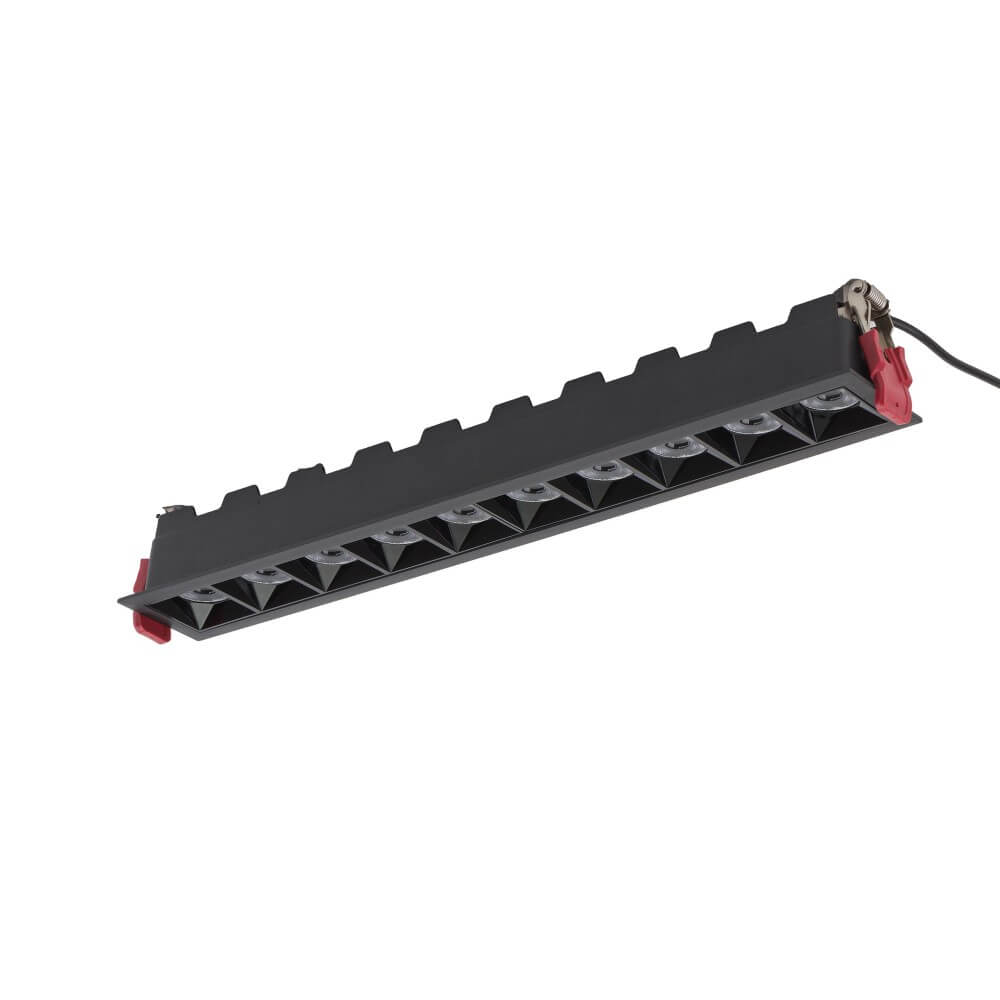 Lyora Zwarte inbouwspotMidi Led 10x1 leds - 3000K - 10063