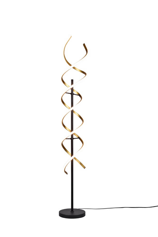 Trio Design vloerlampSequence zwart met goud - 441810208