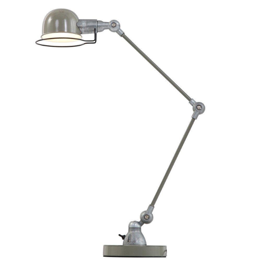 Steinhauer Landelijke bureaulampDavin retro groen met grijs - 7655G