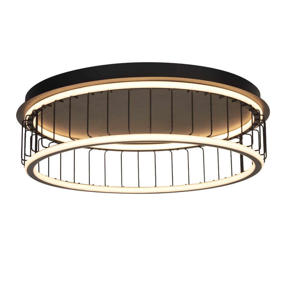 Searchlight Led plafondlampCircolo Ø 60cm - 54216-1BK