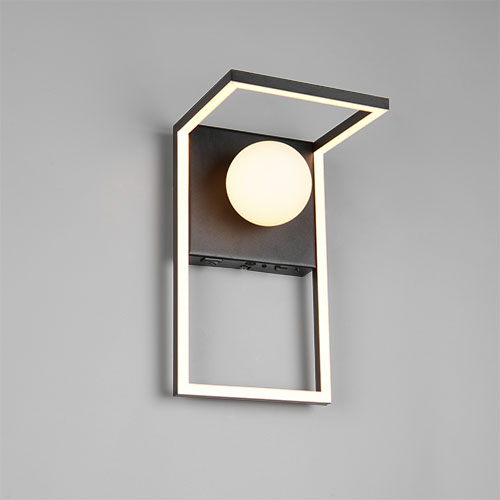 Trio Design wandlampArola zwart - 238170132