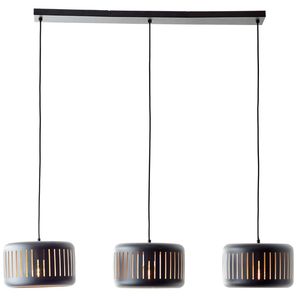 Brilliant Eettafel hanglamp Tyas 3 kappen - 99800/86