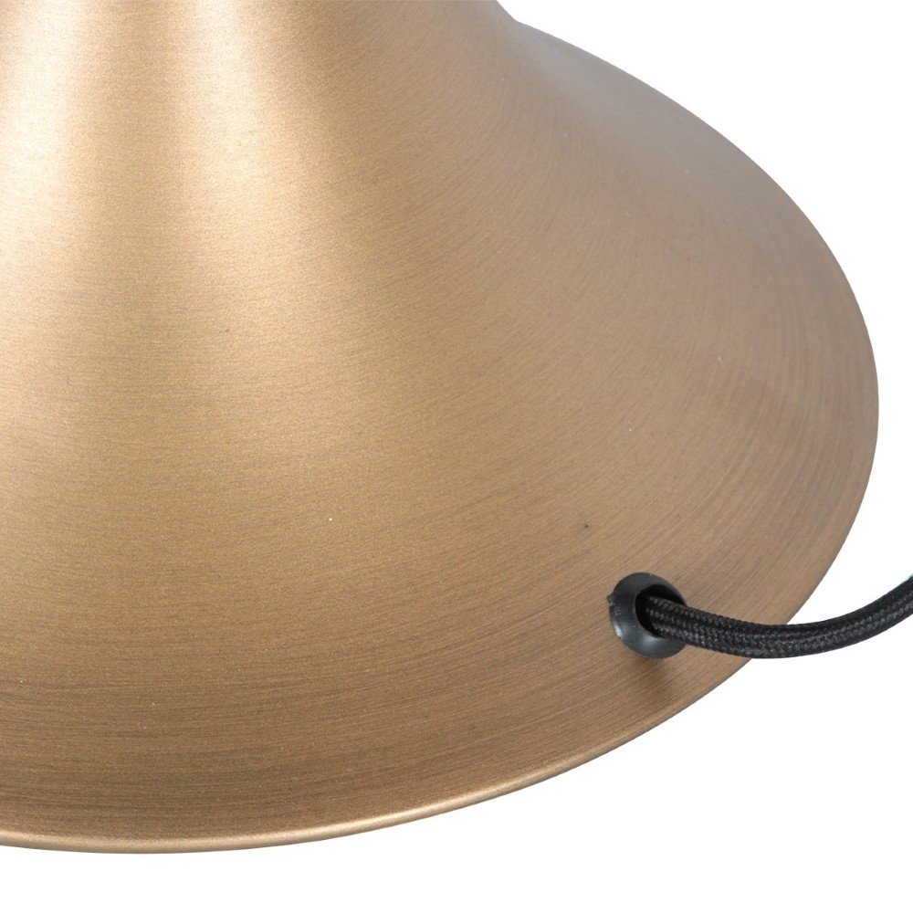 Tafellamp Ancilla brons met amber glas Steinhauer 8712746191868