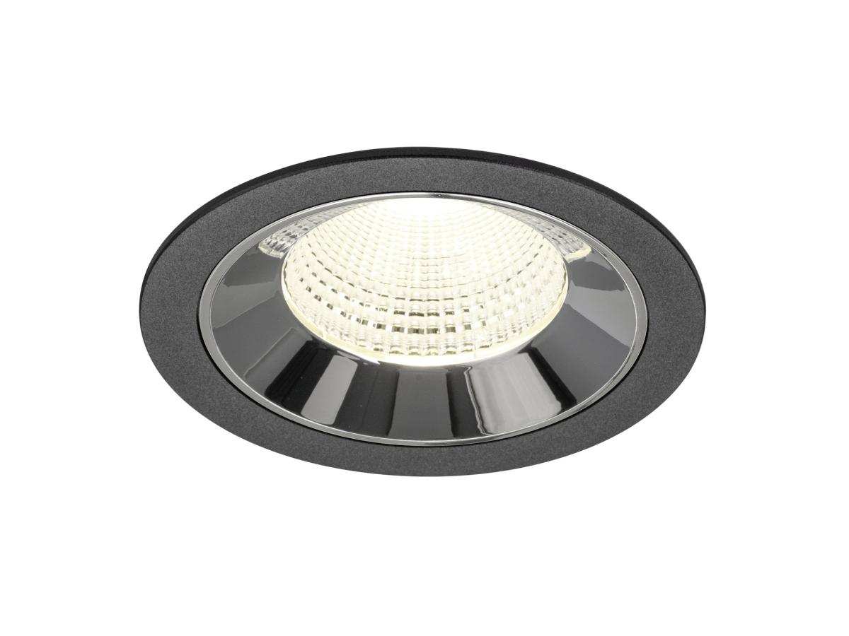 SLV InbouwspotNuminos L zwart/chroom 4000K - 55gr - 1009800