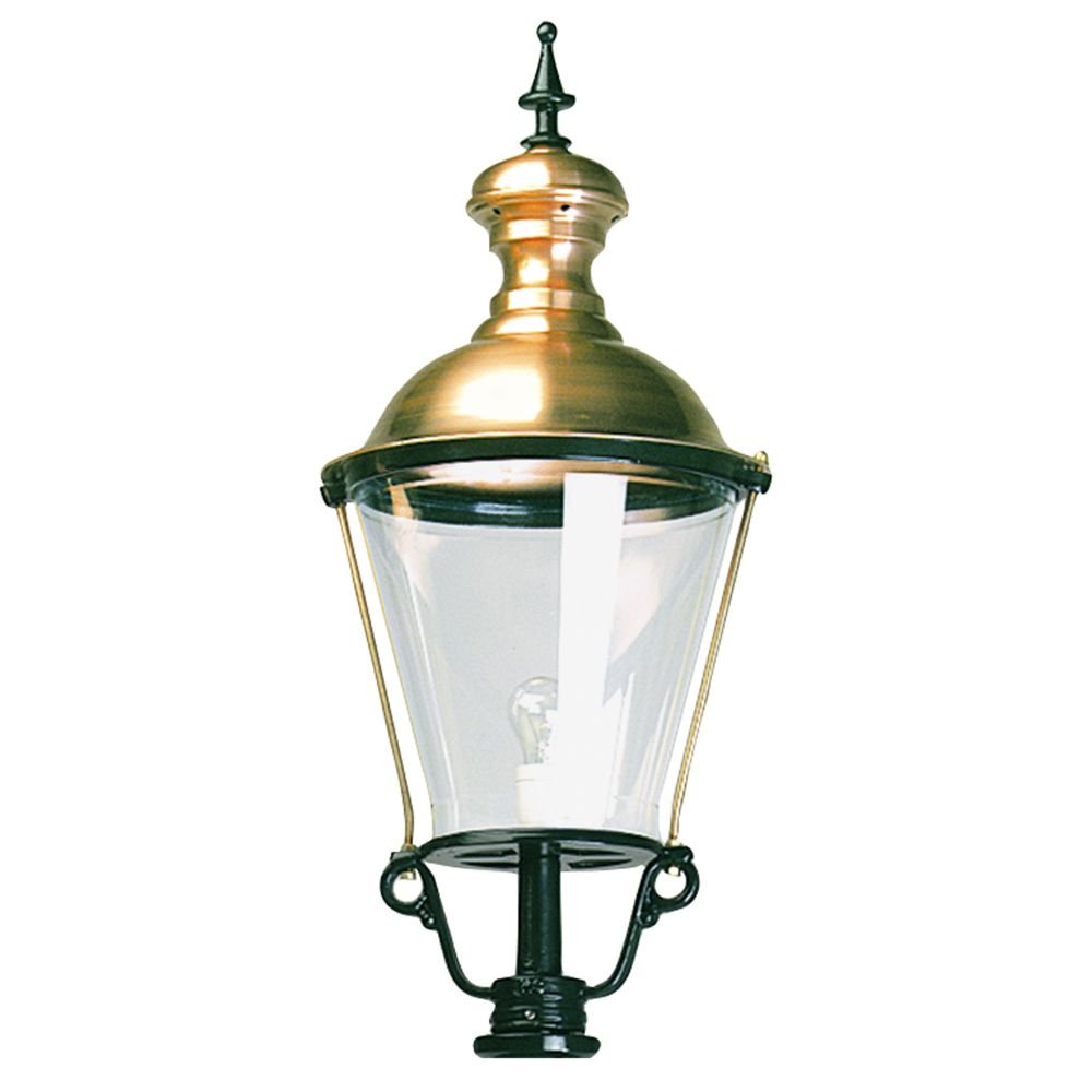 KS Verlichting Ronde, nostalgische lantaarn lamp Berghuizen K1 zwart - 1404