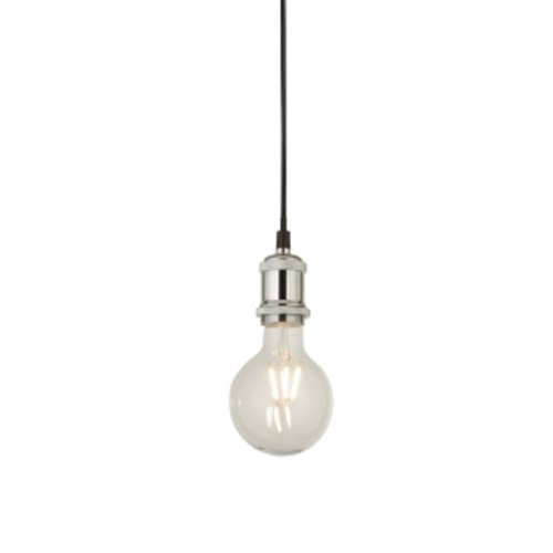 Searchlight Landelijke pendelSuspi chroom met zwart - 7461CC