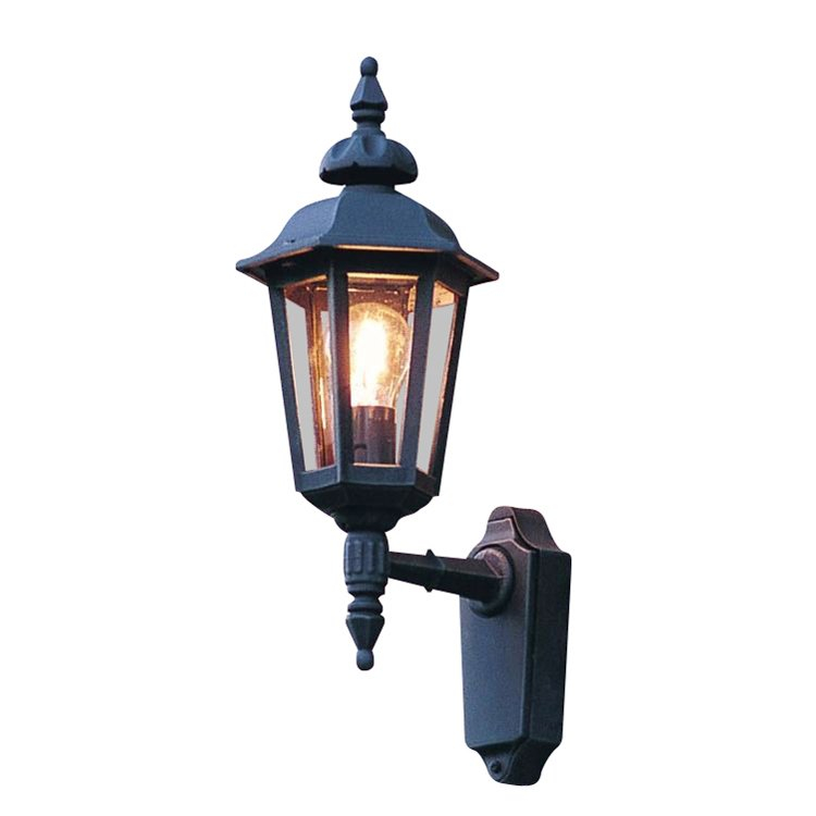 KonstSmide Klassieke muurlamp Pallas Up zwart - 518-750